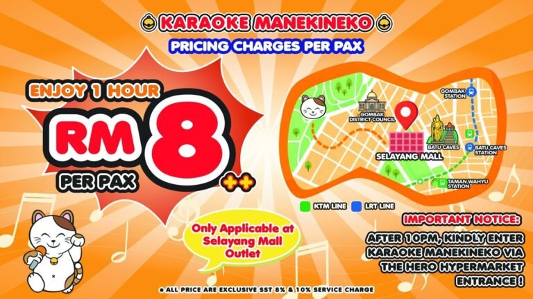 RM8++ Per Hour Karaoke Manekineko’s Selayang Deal Is Worth a Visit
