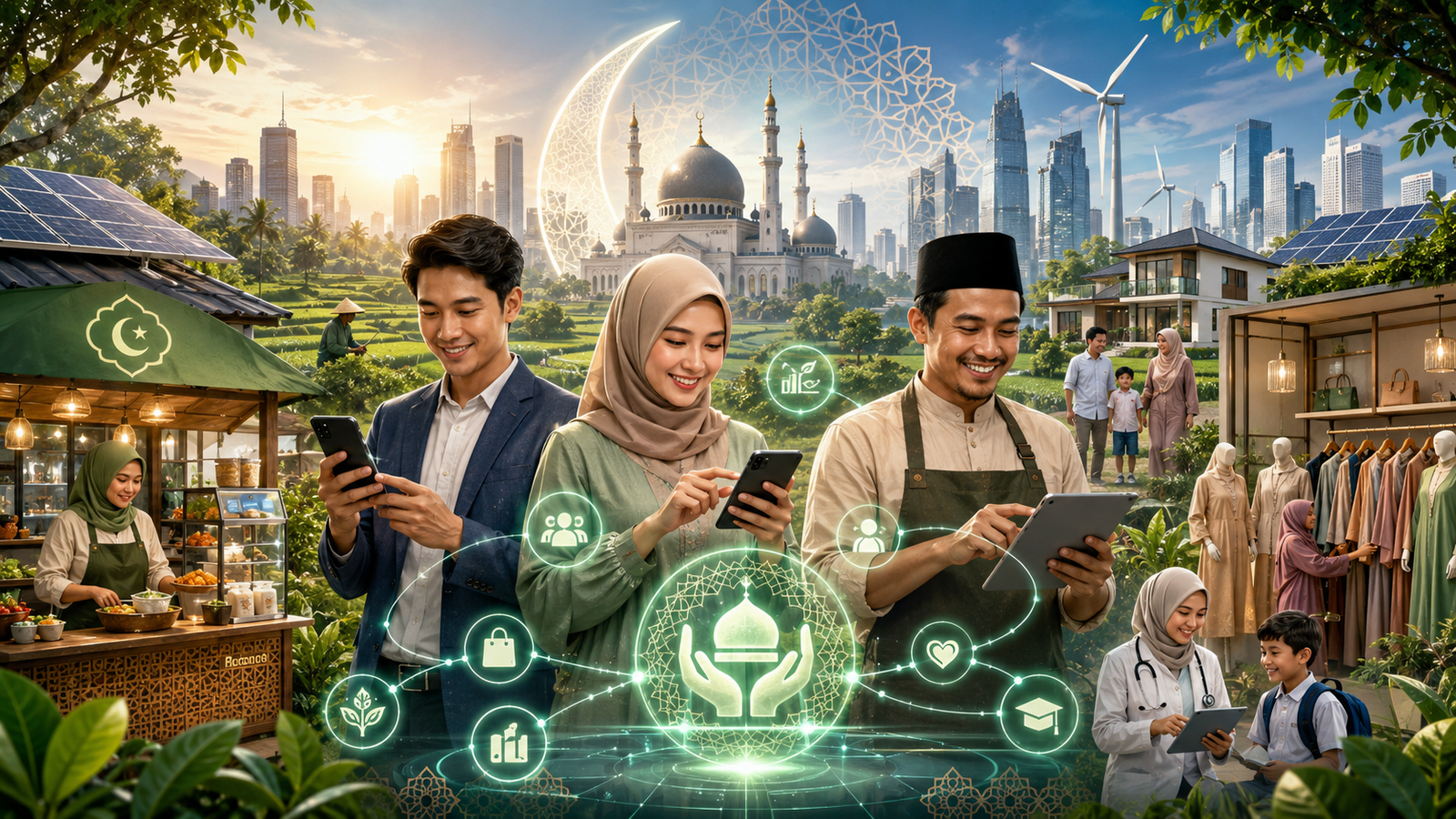 Teknologi, komunitas, dan keuangan berkelanjutan