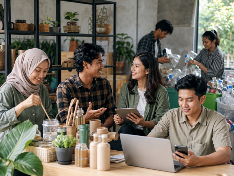 Kolaborasi Hijau di Ruang Kerja Bersama