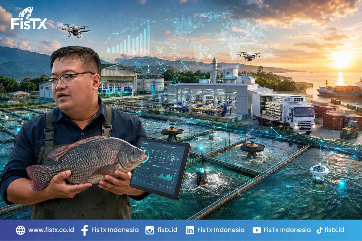 Rico Wisnu Wibisono (CEO FisTx) 78.000 Hektare Tambak Mangkrak Pantura Kunci Indonesia Kuasai Pasar Nila Dunia